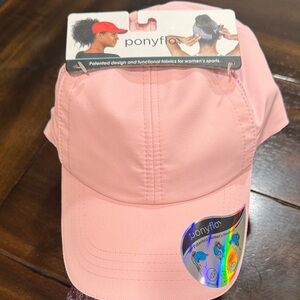 NWT PonyFlo Women's Pink Sports Cap
